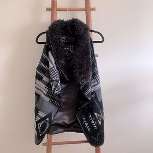 Tribal designed warm lining vest